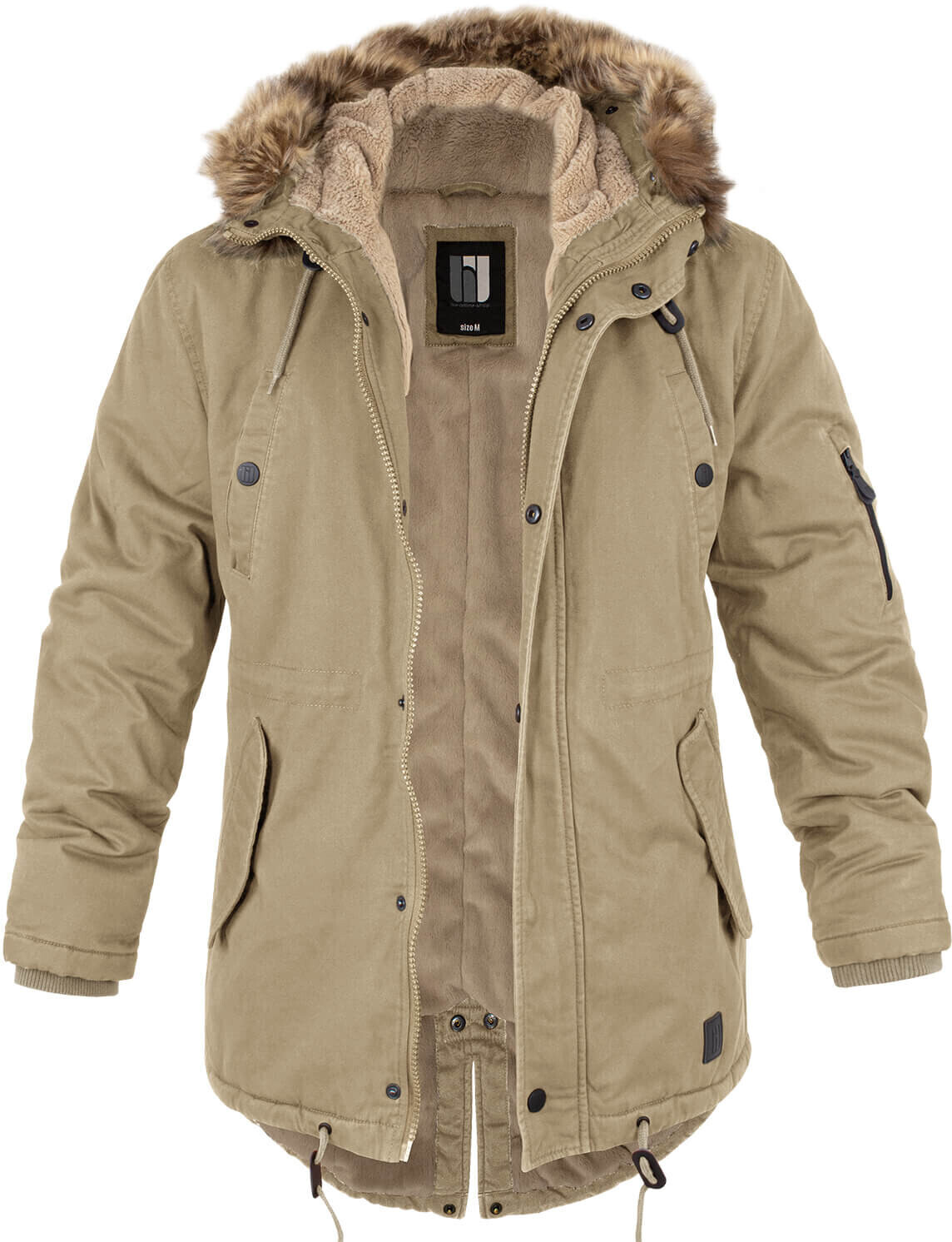 bw-online-shop Fishtail Winterparka (BW9516) camel