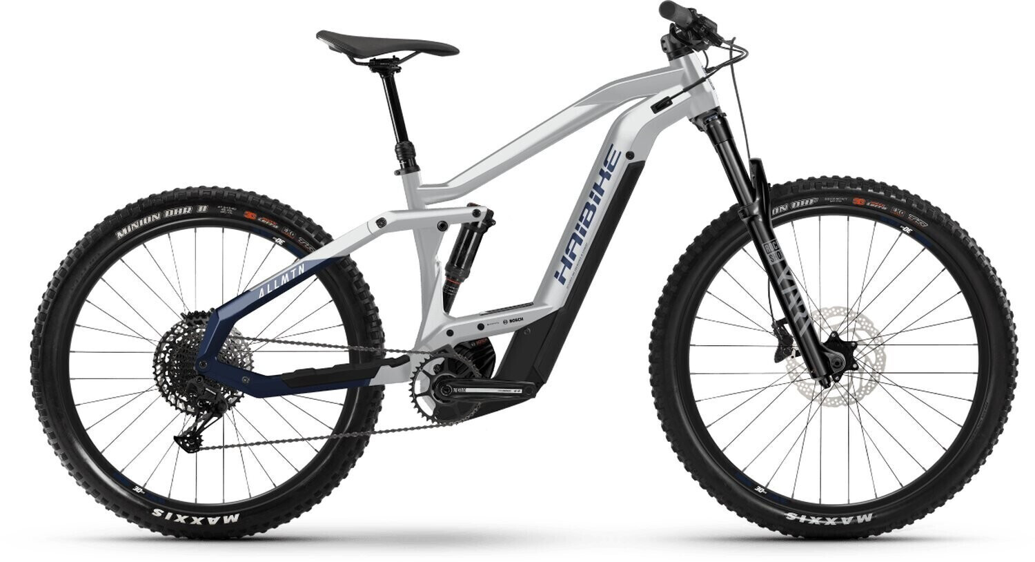 Haibike AllMtn 3 (2022) sparkling white/blue