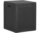 vidaXL Garden Storage Box 90L black