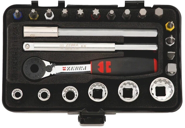 Würth Multi-socket assortment 1/4 inch 23 pcs. (09651123)