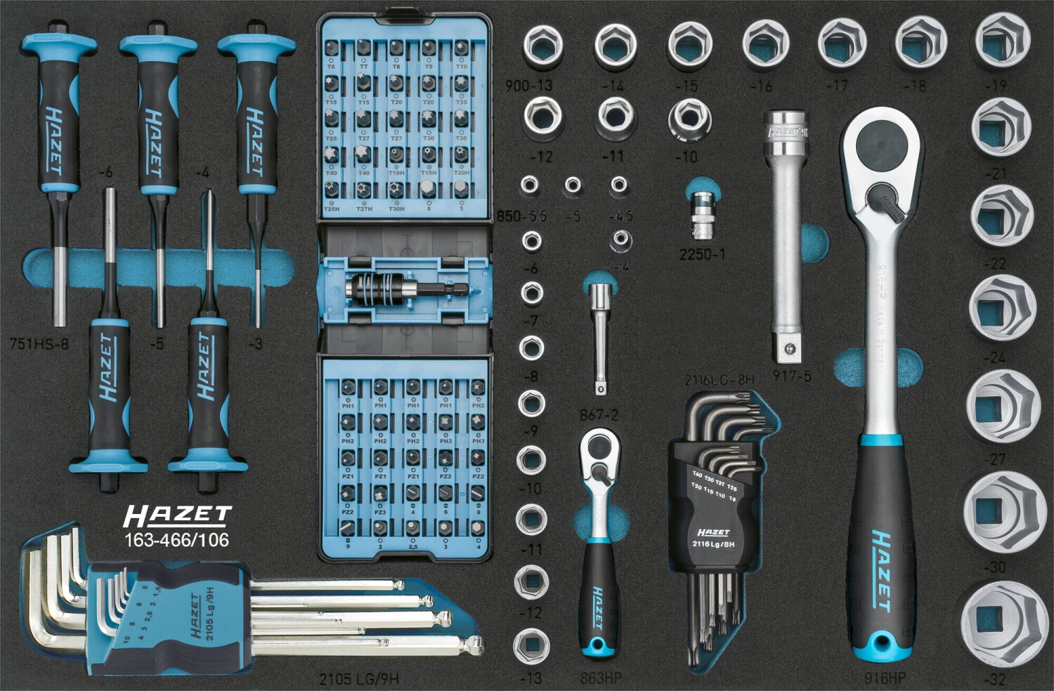 Hazet 106 pcs. (163-466/106)