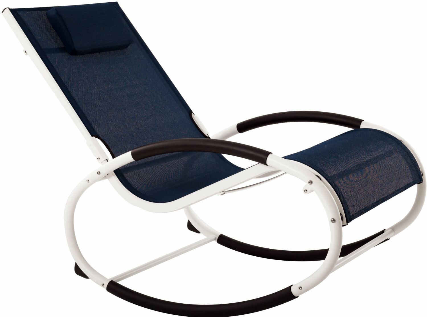 Vivere Wave rocker rocking chair dark blue
