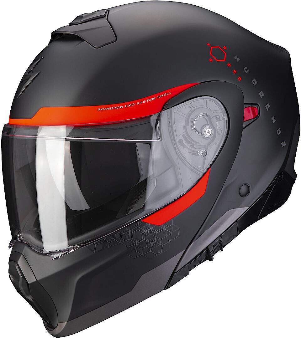 Scorpion Exo-930 Shot noir mat/rouge