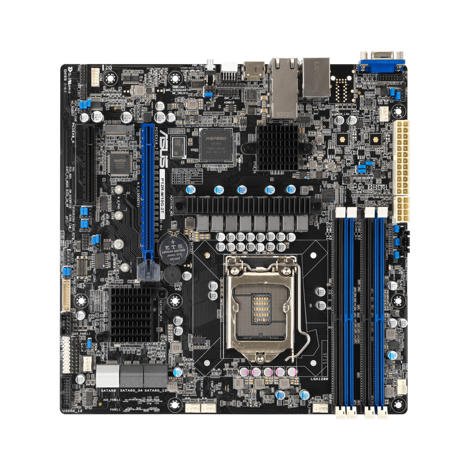 Photos - Motherboard Asus P12R-M/10G-2T 