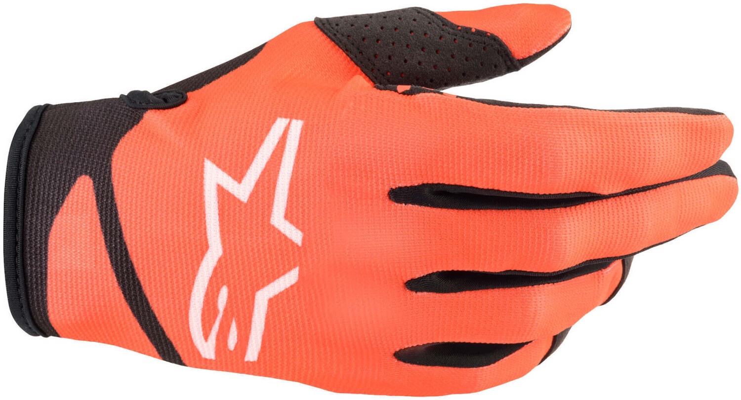 Photos - Motorcycle Gloves Alpinestars  Radar Gloves orange/black  2022