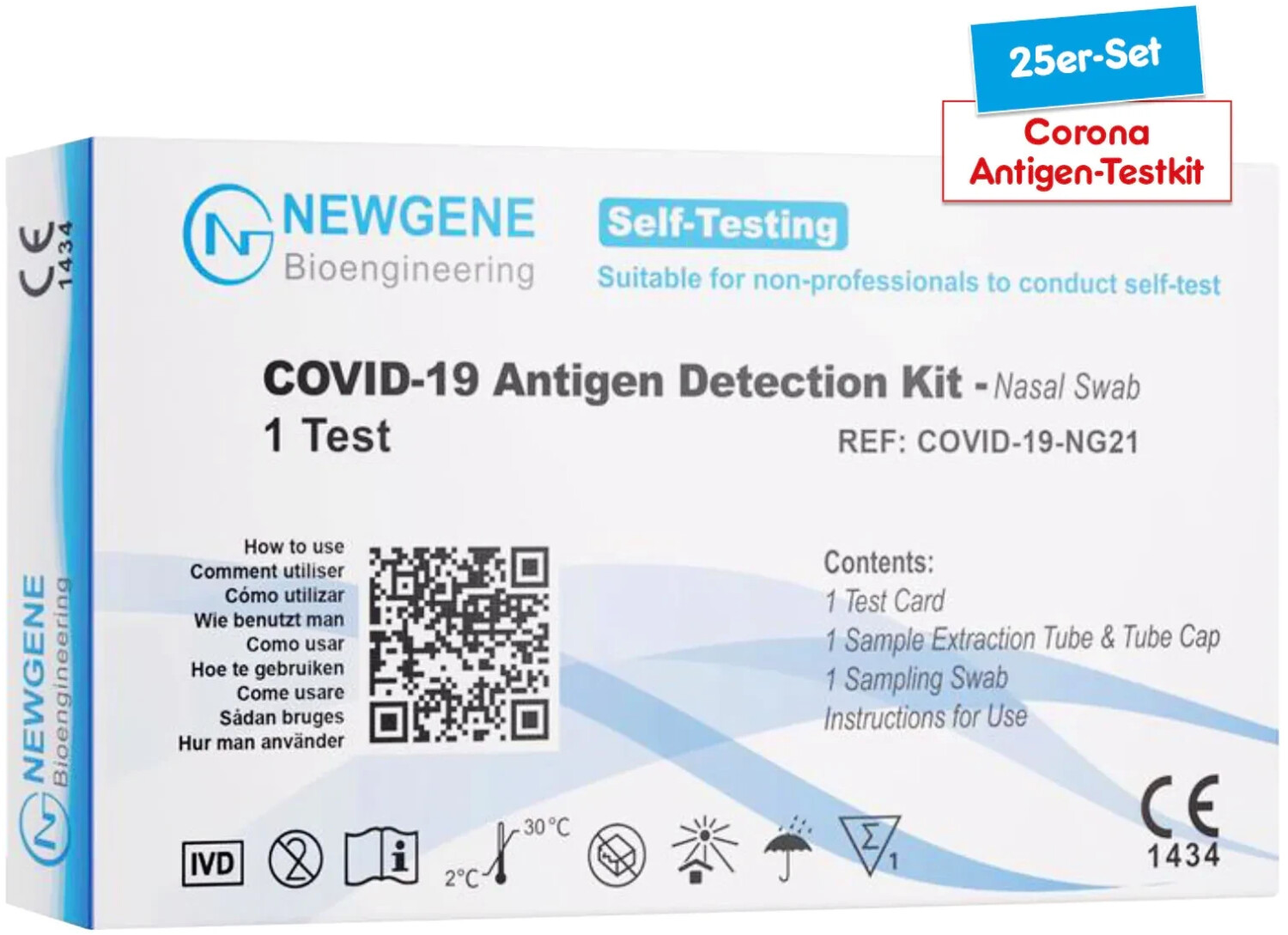 New Gene COVID-19 Antigen-Selbsttest (25Stk.) ab 4,19 €