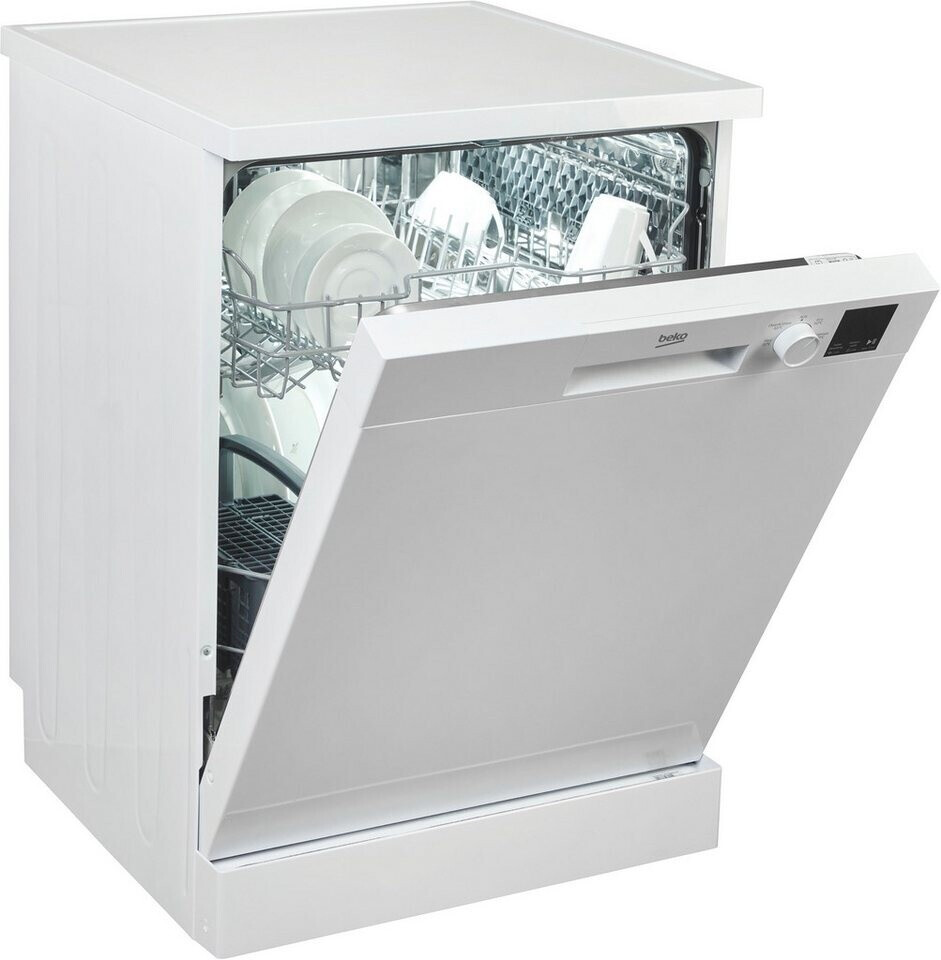 Beko DFN04321W Lavastoviglie Autoportante 60 Cm - 13 Coperte, 2 Lavelli, 4 Temperature, Display LED, Watersafe, Bianco