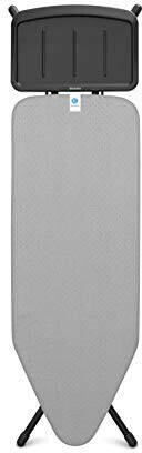 Brabantia Expanded metal ironing board C 124 x 45 with Wide steam station shelf