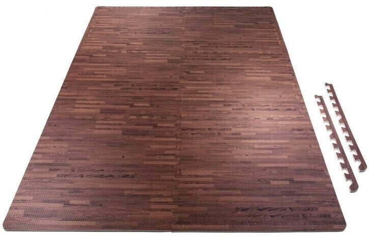 Gorilla Sports Protection Mat Set (00615) wood look dark