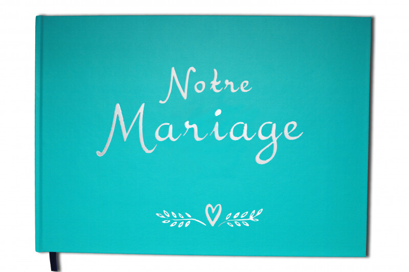 Uttscheid Livre d'or Notre mariage 100 pages bleu calanque