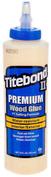 Kit de colle à bois Titebond 354 ml (Original D2, Premium D3