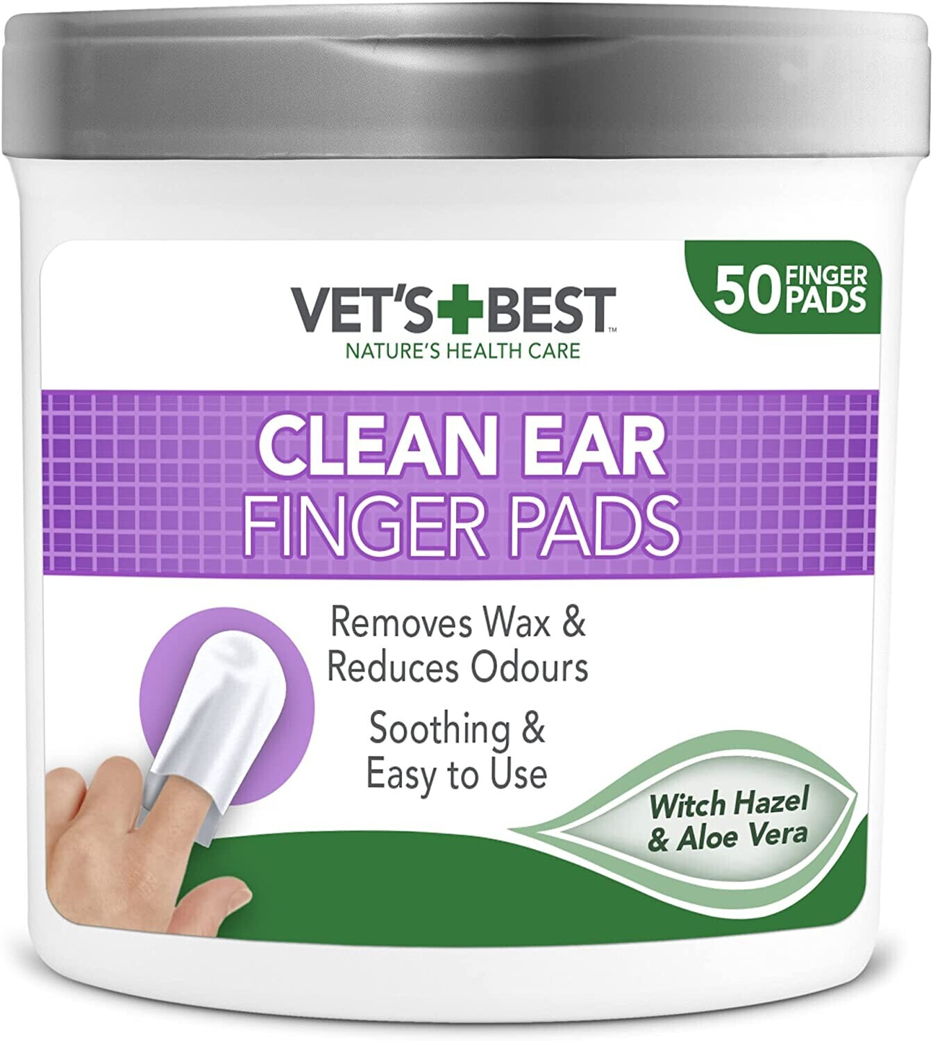 Vet's Best Clean Ear Finger Pads x50