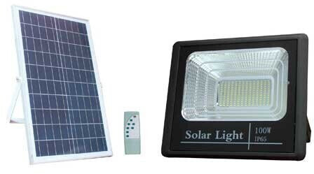 Optonica LED Solar Powered Floodlight + Solar Panel (FL100-A6)