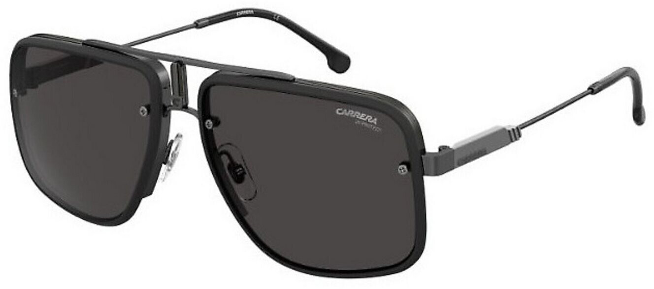 Carrera 261/S 08AM9 Sunglasses Men's Black/Polarized Grey Square Shape  53-18-145 | EyeSpecs.com