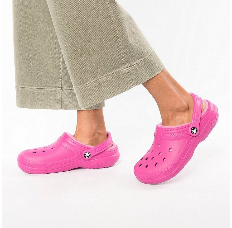 Classic fuzz lined clog pink on sale