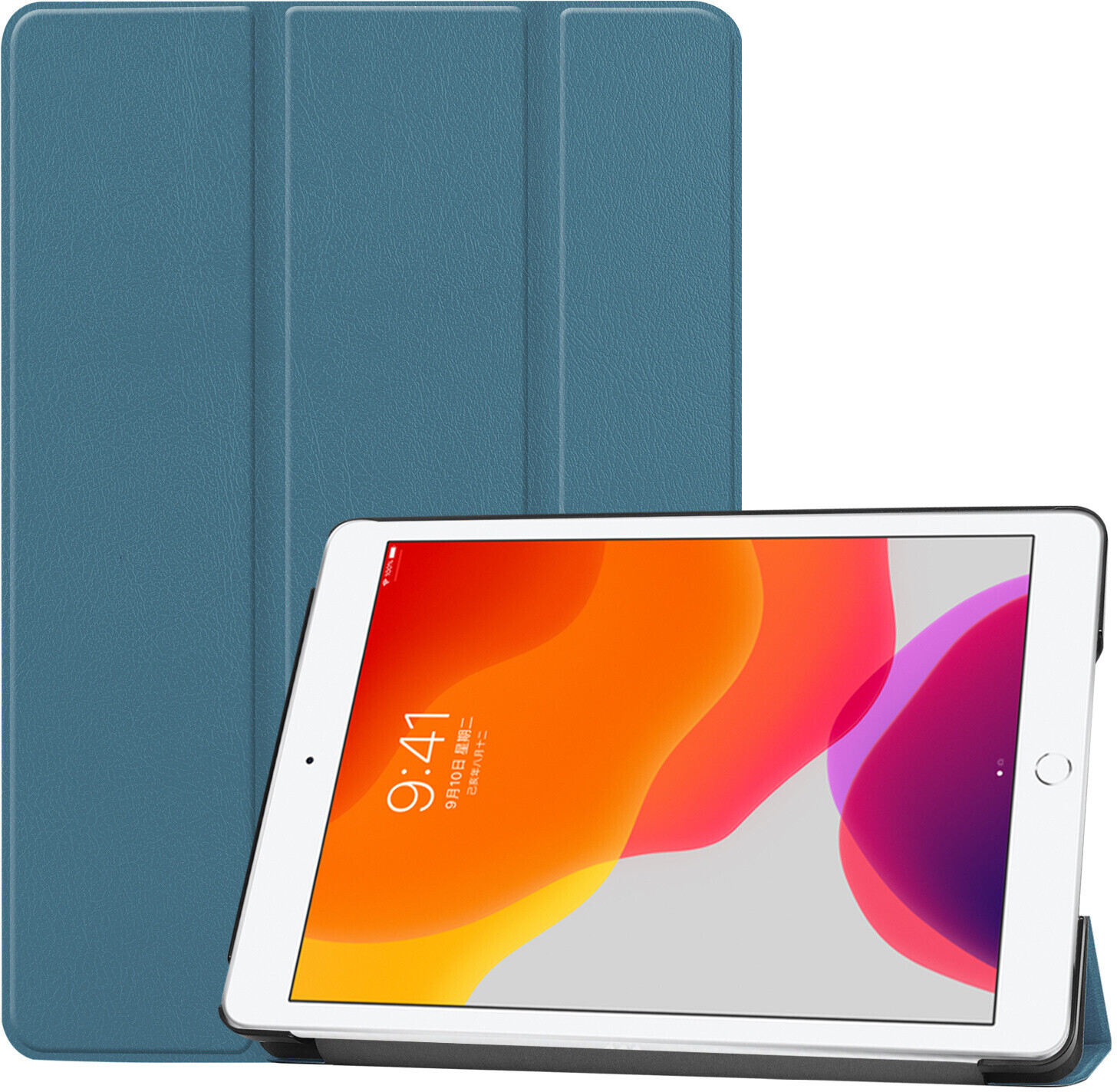 iMoshion Trifold Bookcase iPad 10.2 (2019 / 2020 / 2021) Darkgreen