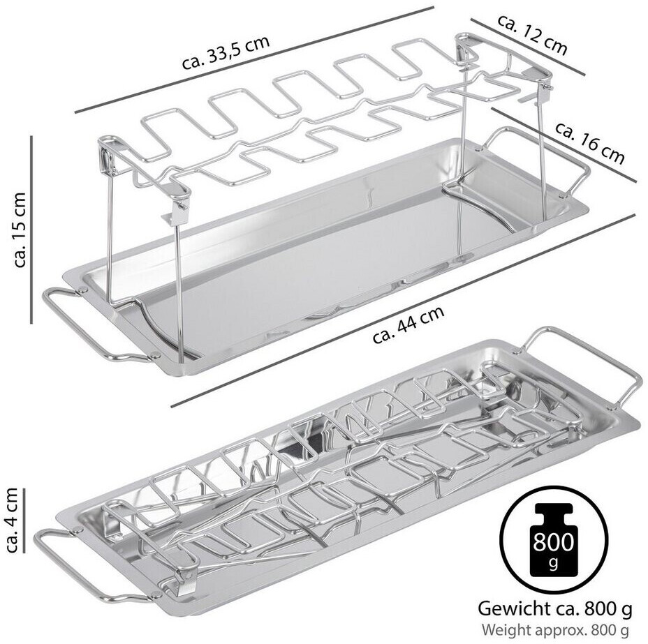 Allgrill Hähnchenhalter Edelstahl - Beer Can Chicken Roaster Mit Aroma-Dose