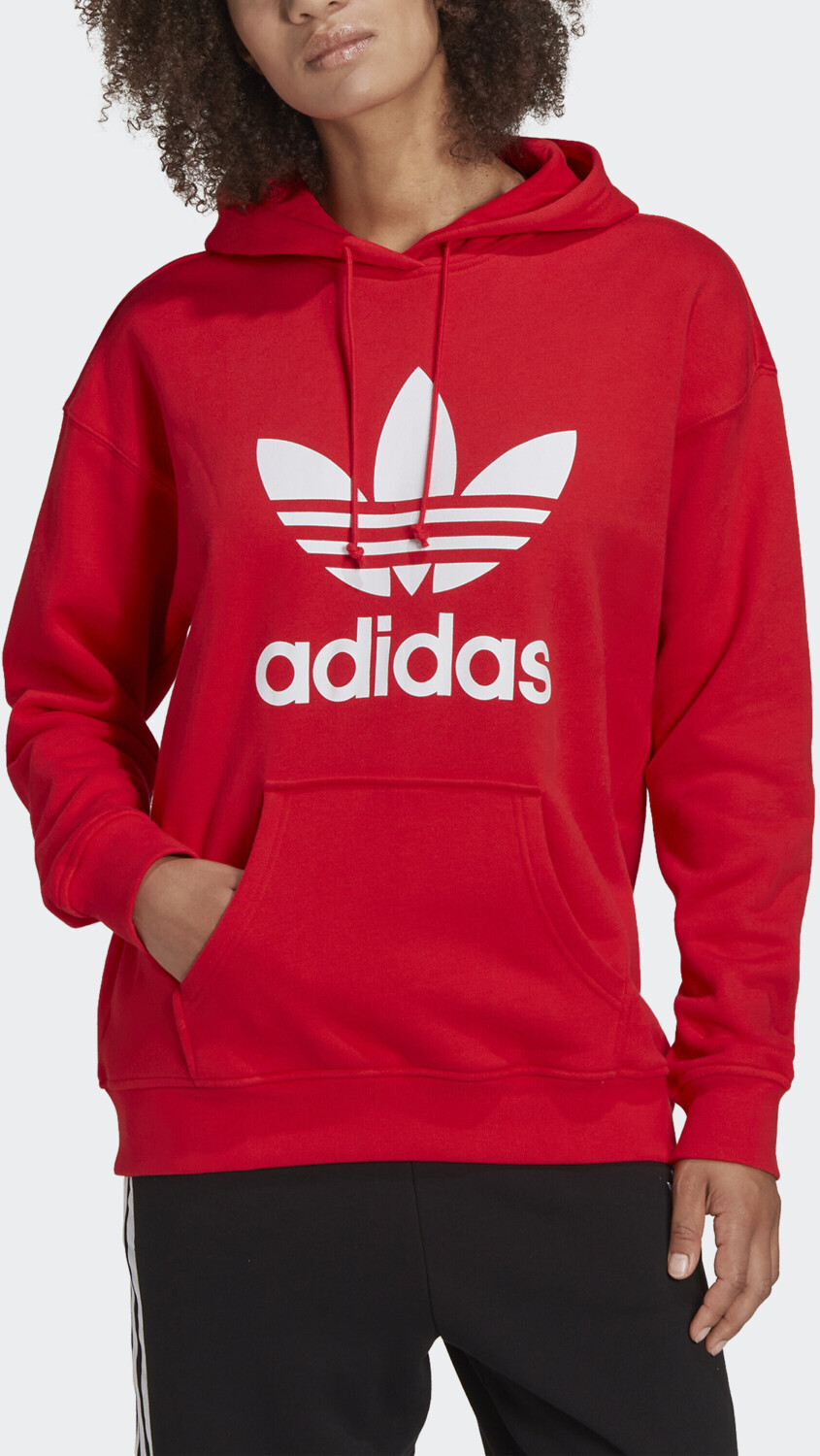 (HE6953) Buy Trefoil Originals red Deals £49.50 Women Hoodie Adicolor Best Adidas from vivid (Today) – on