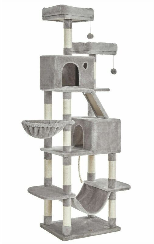 Feandrea XL-Scratching Tree 206cm light grey (PCT190W01)