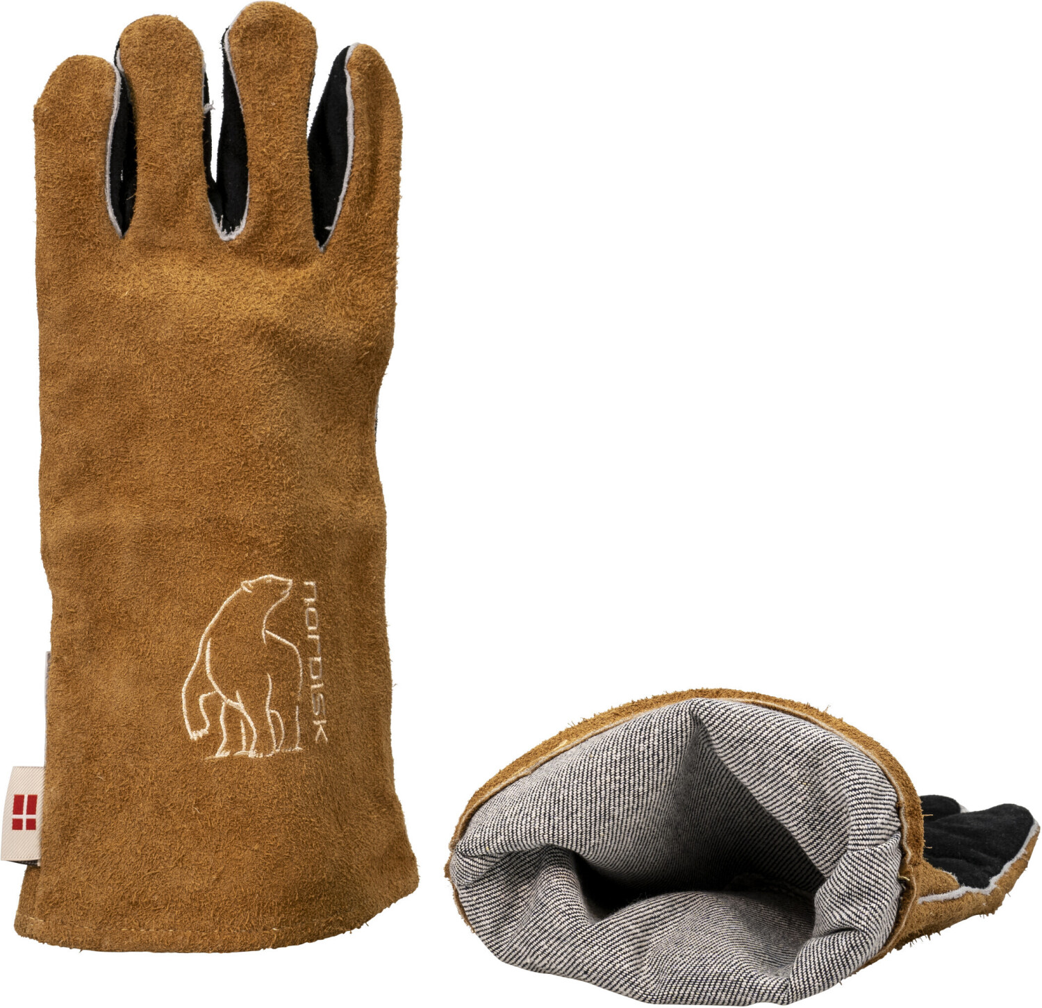 Hitzeschutz-Handschuhe: Leder, VE 12 Paar