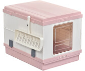 Cuccio Mobile Lettiera per Gatti 82,3x51x54 cm in Legno Truciolato e Acciaio 