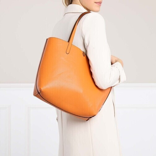 Lauren Ralph Lauren SHOULDER MEDIUM - Handbag - vivid tangerine/orange 