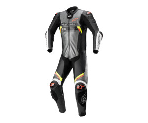 Alpinestars Missile V2 Ward Lederkombi Herren - Rennsport 1-tlg. Schwarz/Metallic Grau