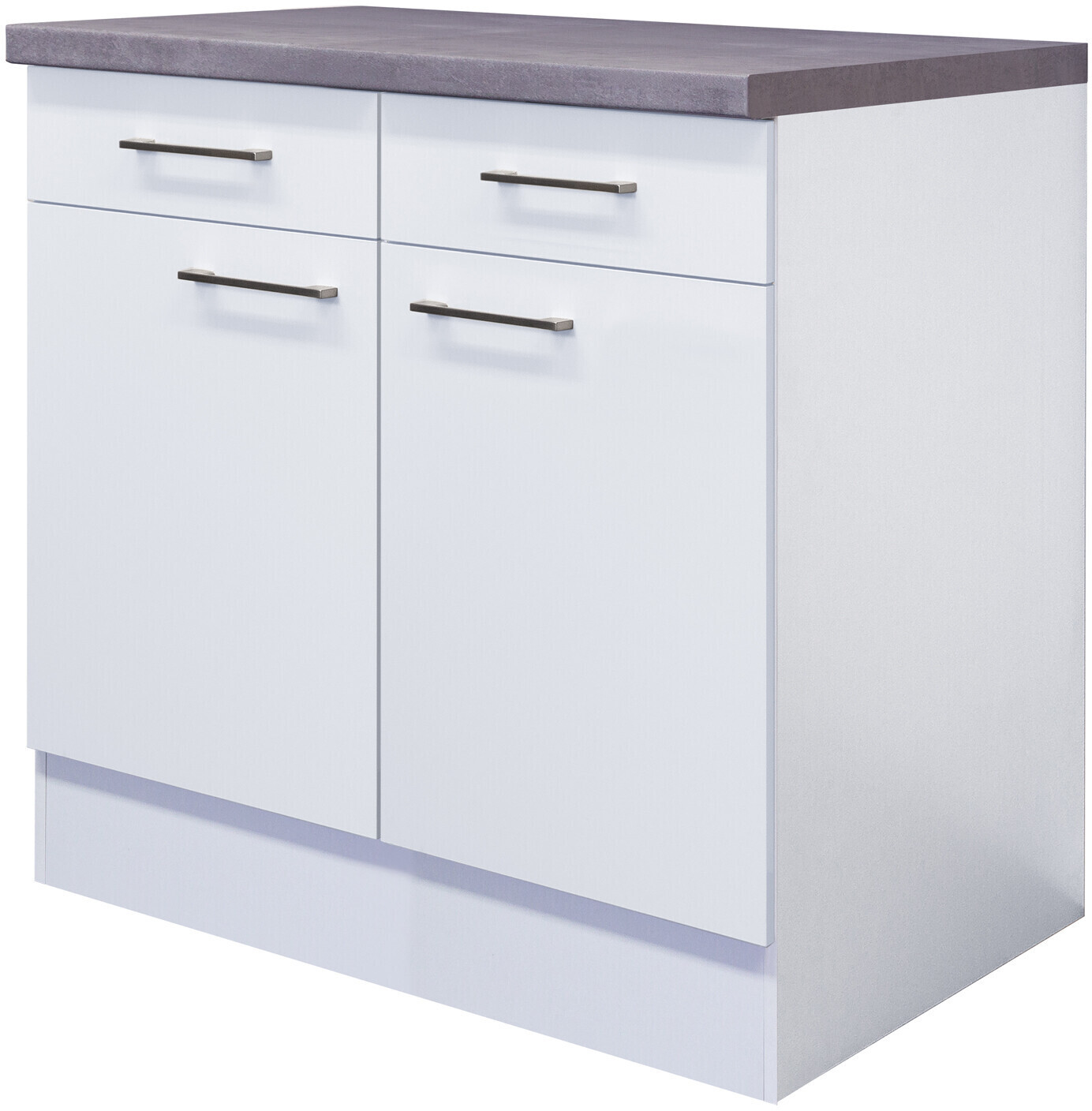 Flex-Well Küchen-Unterschrank 2-türig 80 cm weiß matt ab 169,00 € |  Preisvergleich bei