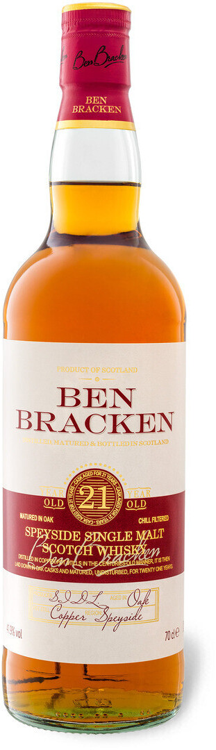 Jahre Ben Speyside bei 69,99 41,9% € ab 0,7l Single Bracken | 21 Scotch Preisvergleich Malt Whisky