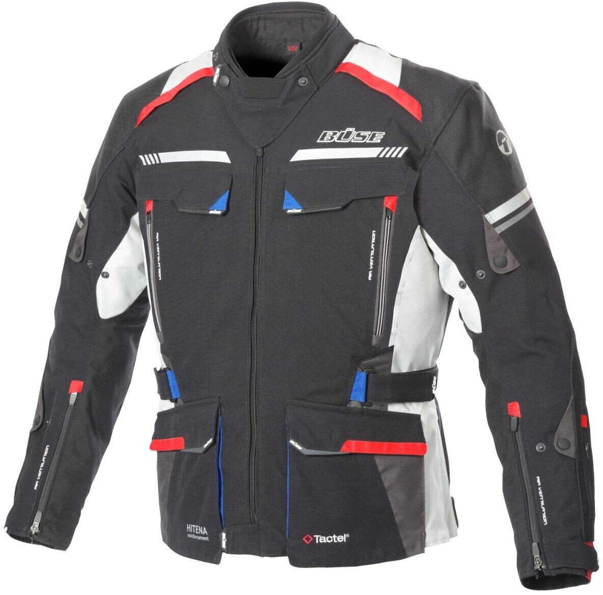 Büse Highland II Jacket black/blue/red