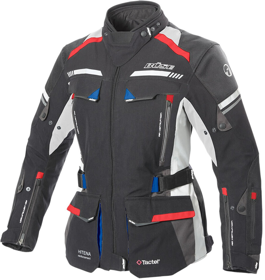 Büse Highland II Lady Jacket black/white/red