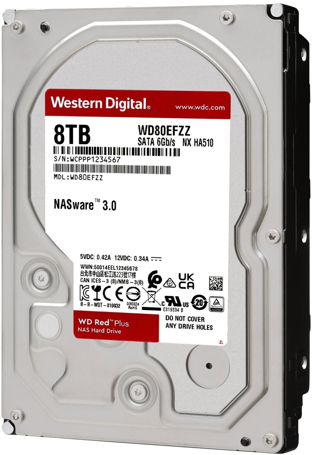 4 To Western Digital Red SATA III 3,5 5400 tr/min 256 Mo WD40EFAX - Disque  dur interne - Western Digital