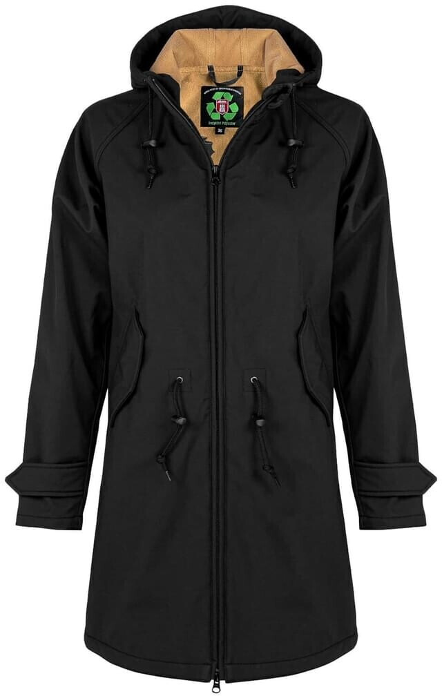 Derbe Island Friese Woman Softshell Coat blakc ocker