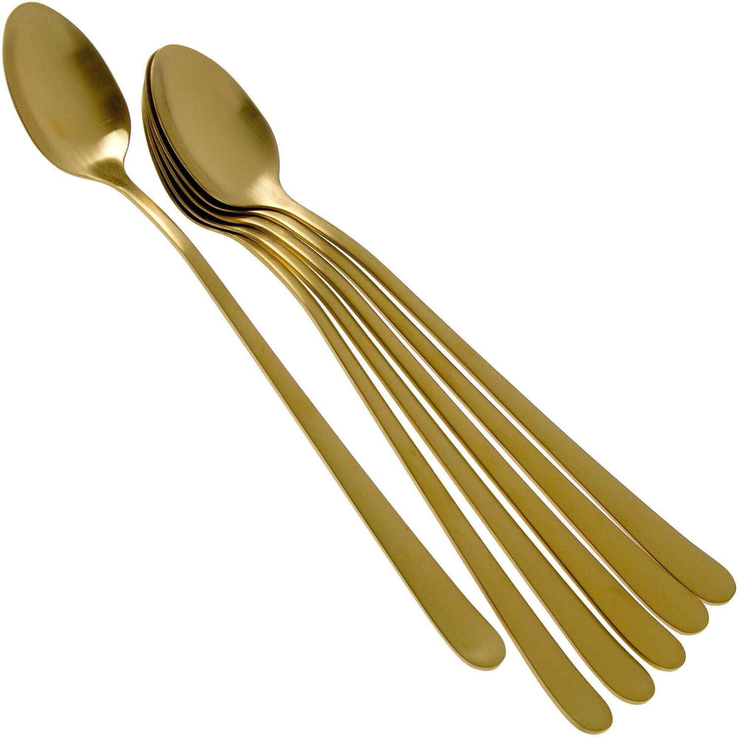 Amefa Austin latte macchiato spoon set of 6 (20,5 cm) gold
