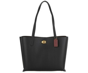 Coach purse black leather 2025