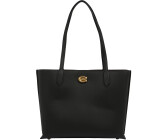 Coach Polished Pebble Leather Willow Tote black