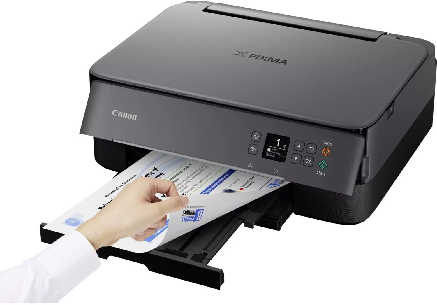 Canon PIXMA TS5350a imprimante A4 WiFi Recto-Verso Automatique à écran  Couleur Multifonction (imprimante Photo Maison et Bureau, Scan, Copie), Noir