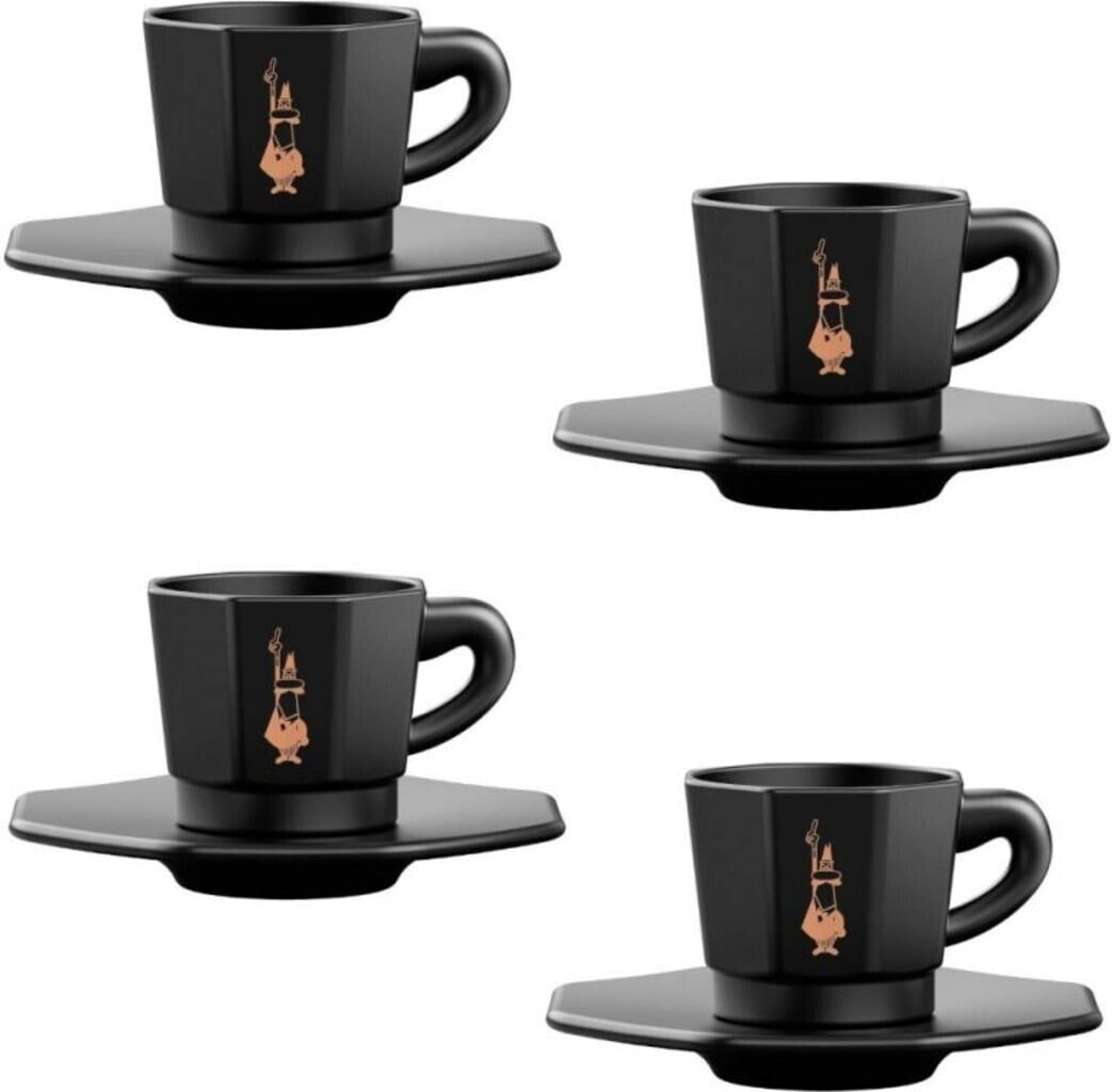 Bialetti Espresso cups Perfetto Moka (set of 4) black/copper