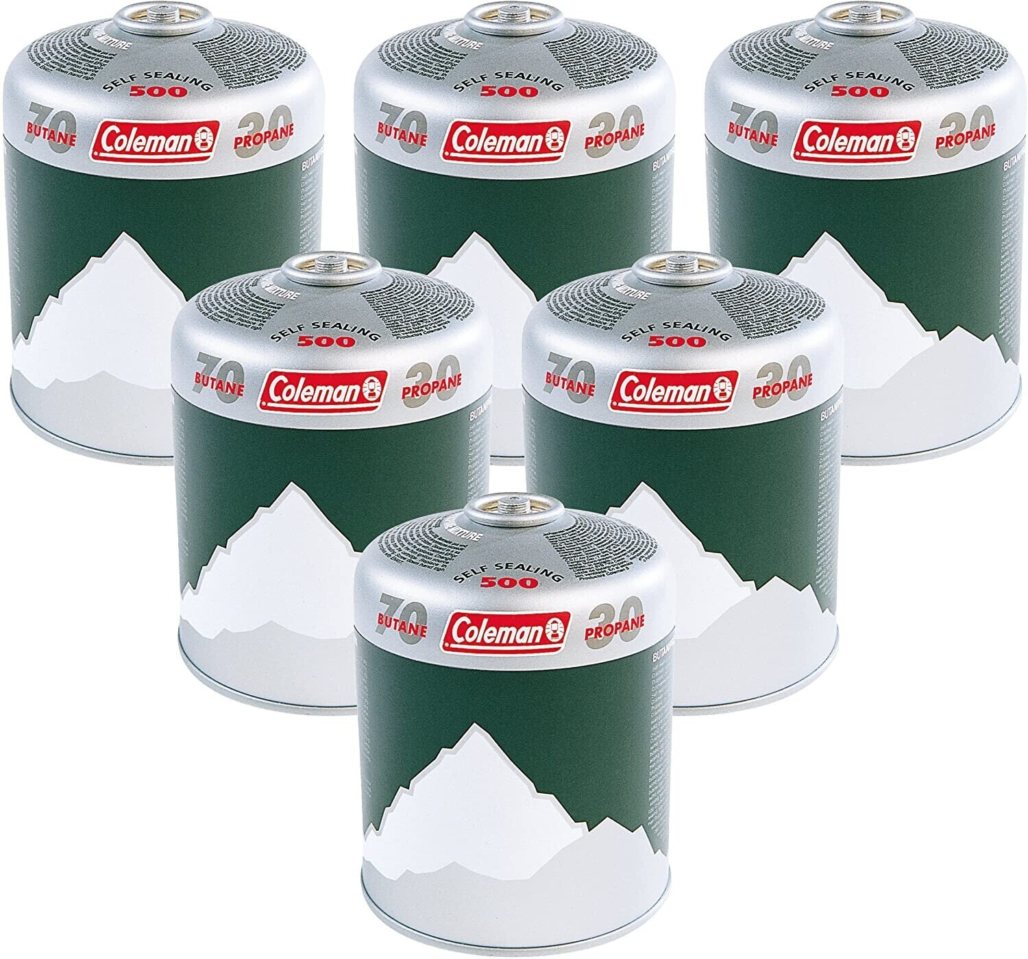 Coleman Extra Value 6 x C500 Gas Cartridge Pack of 6
