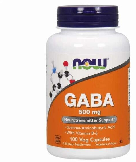 Now Foods Gaba + Vitamina B6 500mg