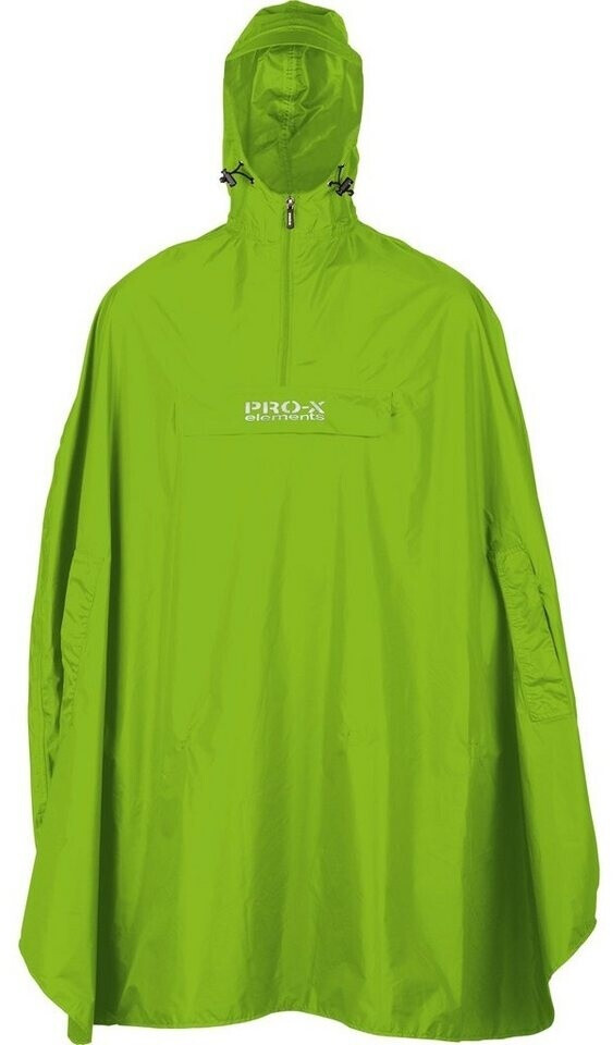 PRO-X elements Pasofino Cape Bike Rain Poncho neon green