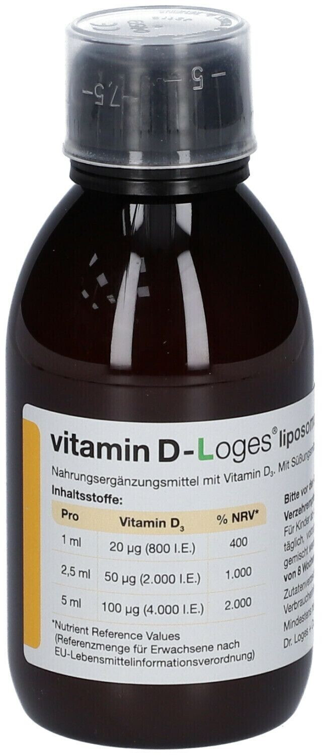Dr. Loges Vitamin DLoges liposomal pflanzlich Flüssigkeit zm Einnehmen