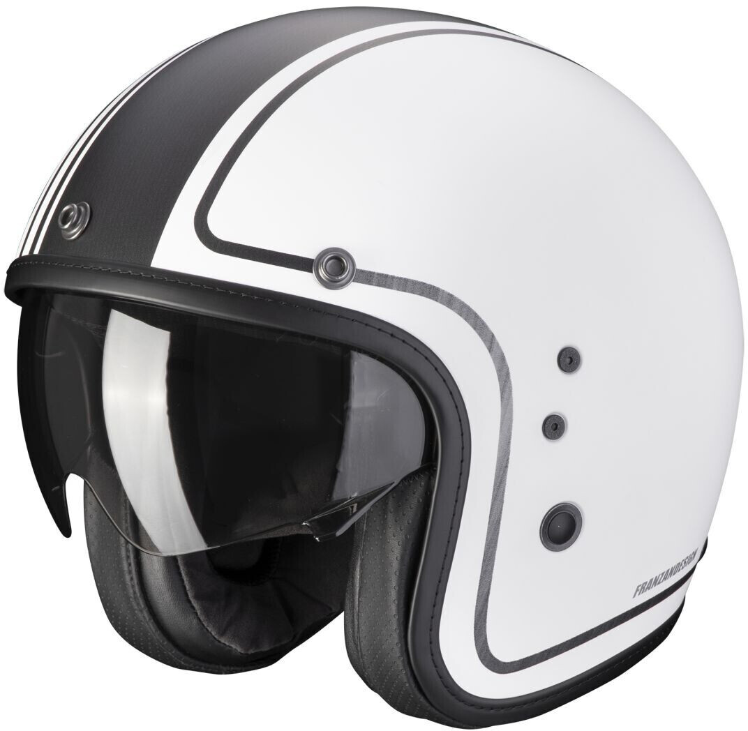 Scorpion Belfast Evo Retrol Matt White/Silver