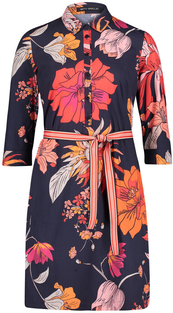 Betty Barclay Printed Dress (1141/1033) navy comb