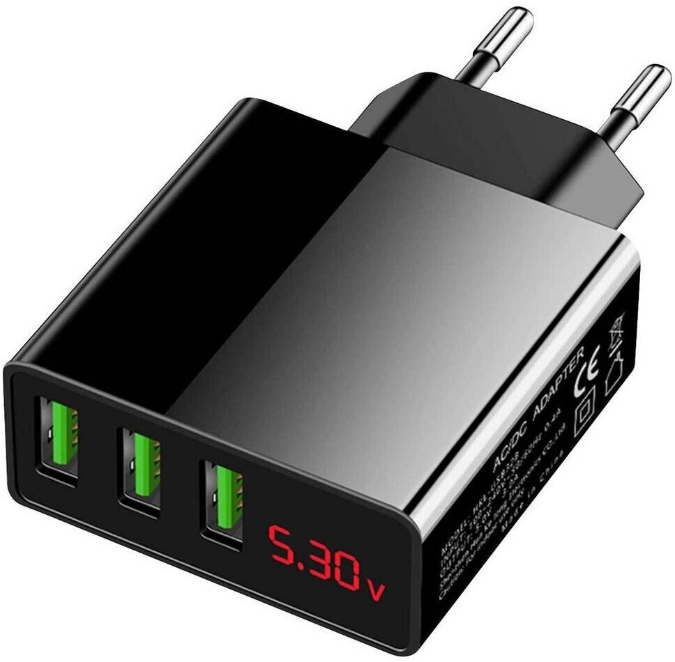 Eaxus 3xUSB Charger Black