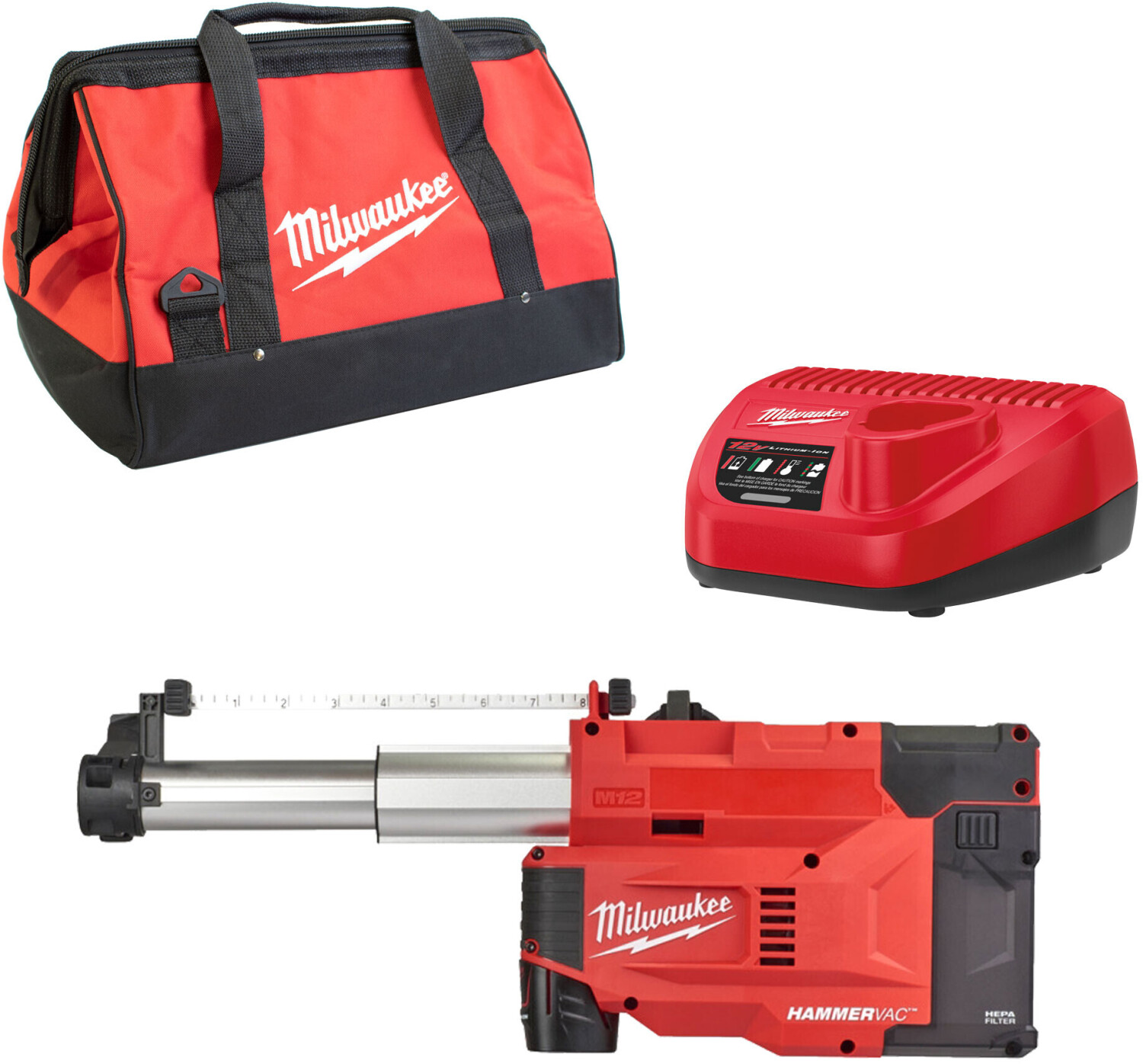 Milwaukee M12 UDEL-201B + 1x Battery 2Ah + Charger (4933471461)