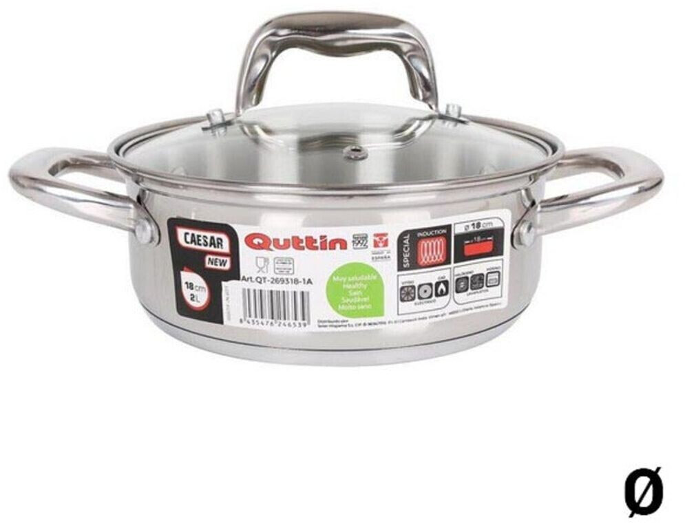 Quttin New Caesar Induction Casserole 18 cm