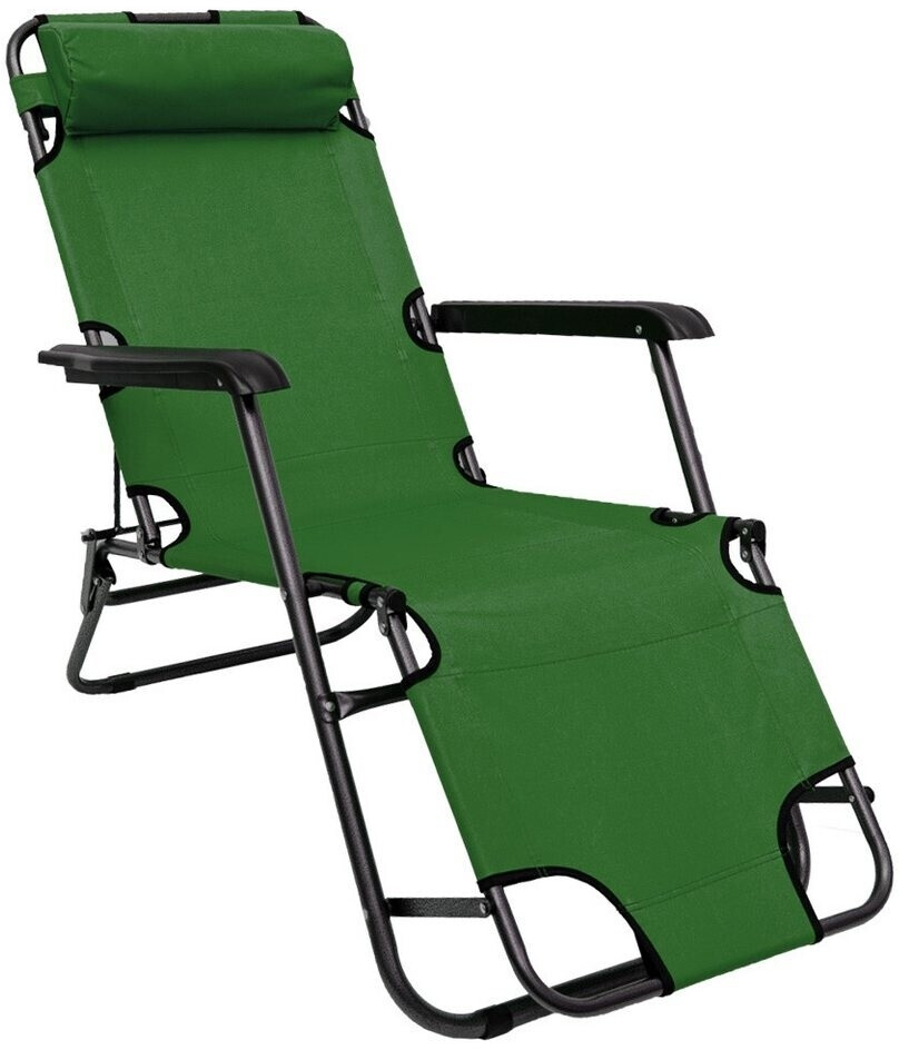 Amanka Chaise longue 153 x 60 x 30 cm vert