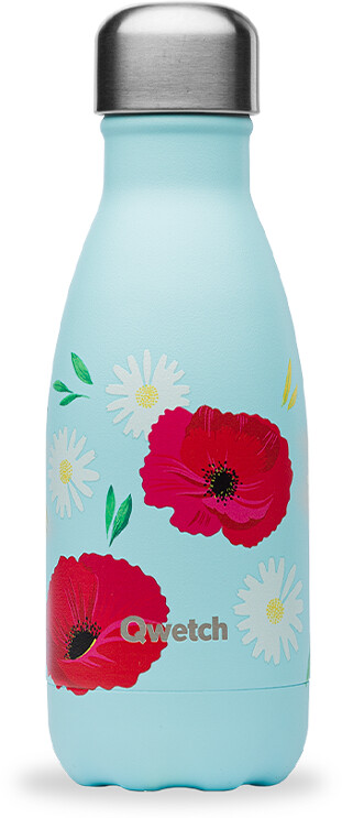 Qwetch Gourde isotherme coquelicot