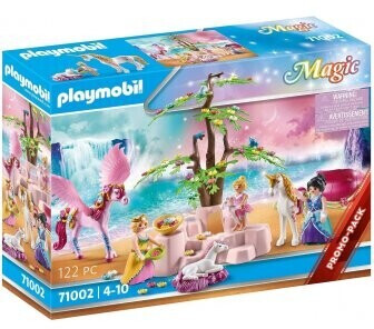 Photos - Toy Car Playmobil Magic - Unicorn Carriage with Princesses & Pegasus (71 
